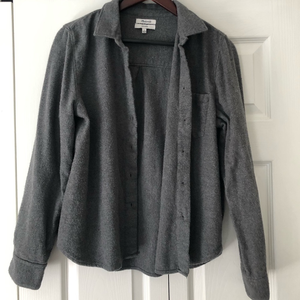 EUC Madewell Shrunken Grey Flannel